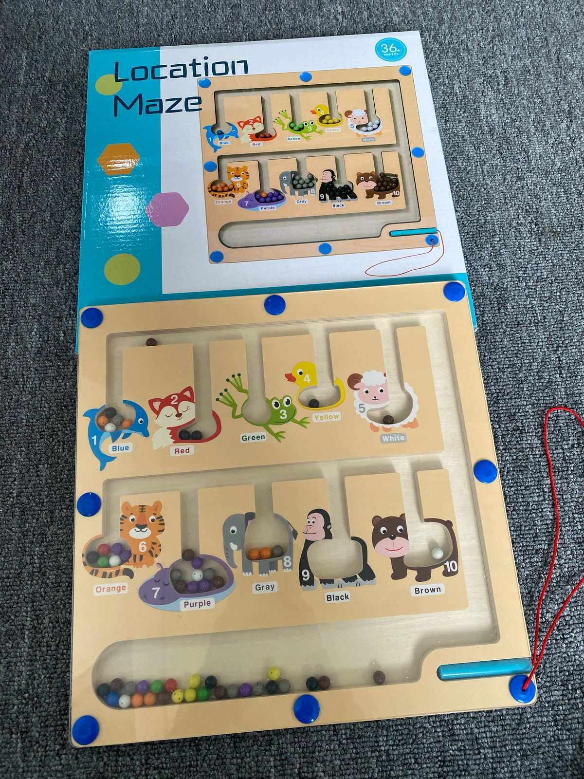 Juego montessori magnetico infantil